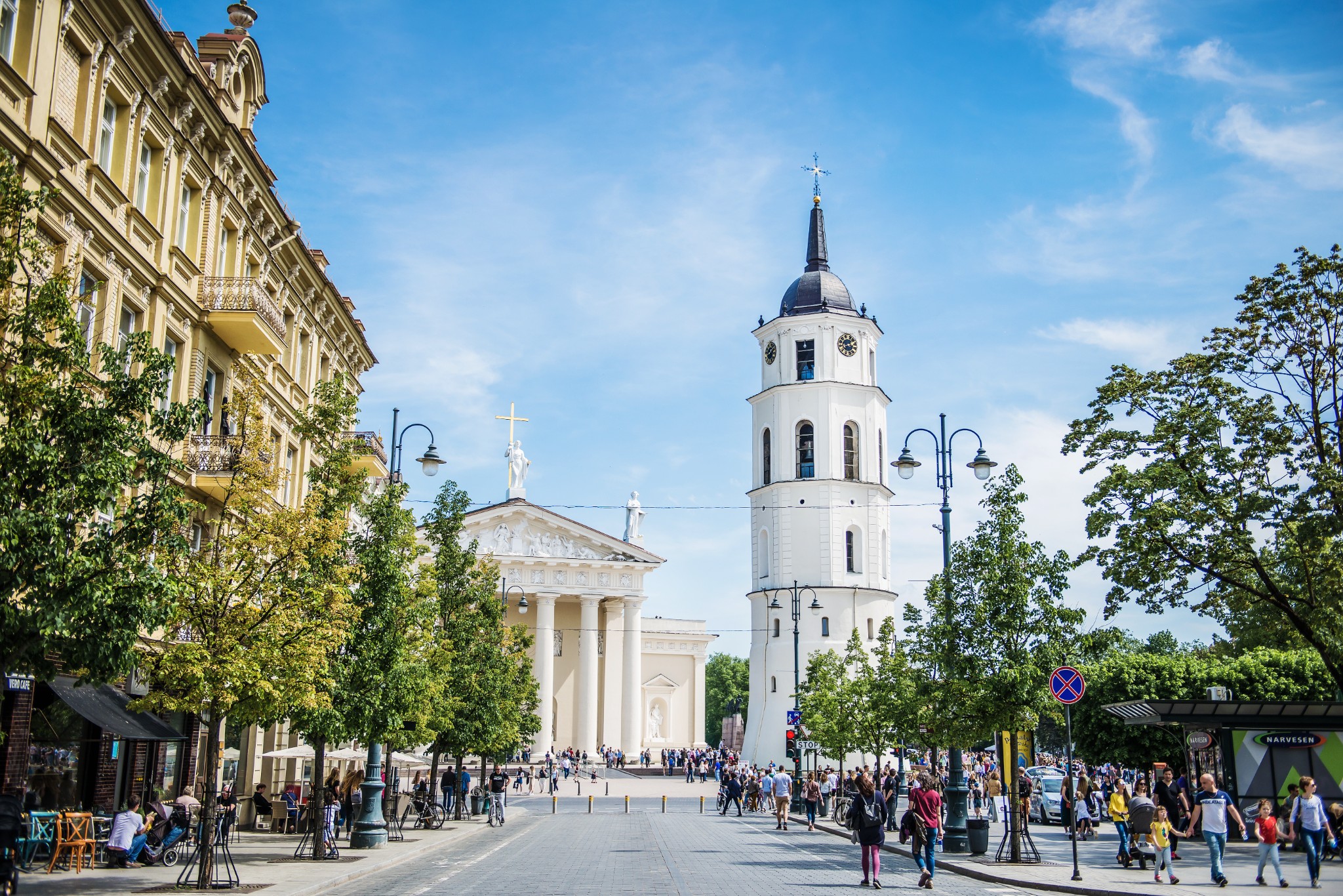  Go Vilnius. Cathedral and Gediminas avenue